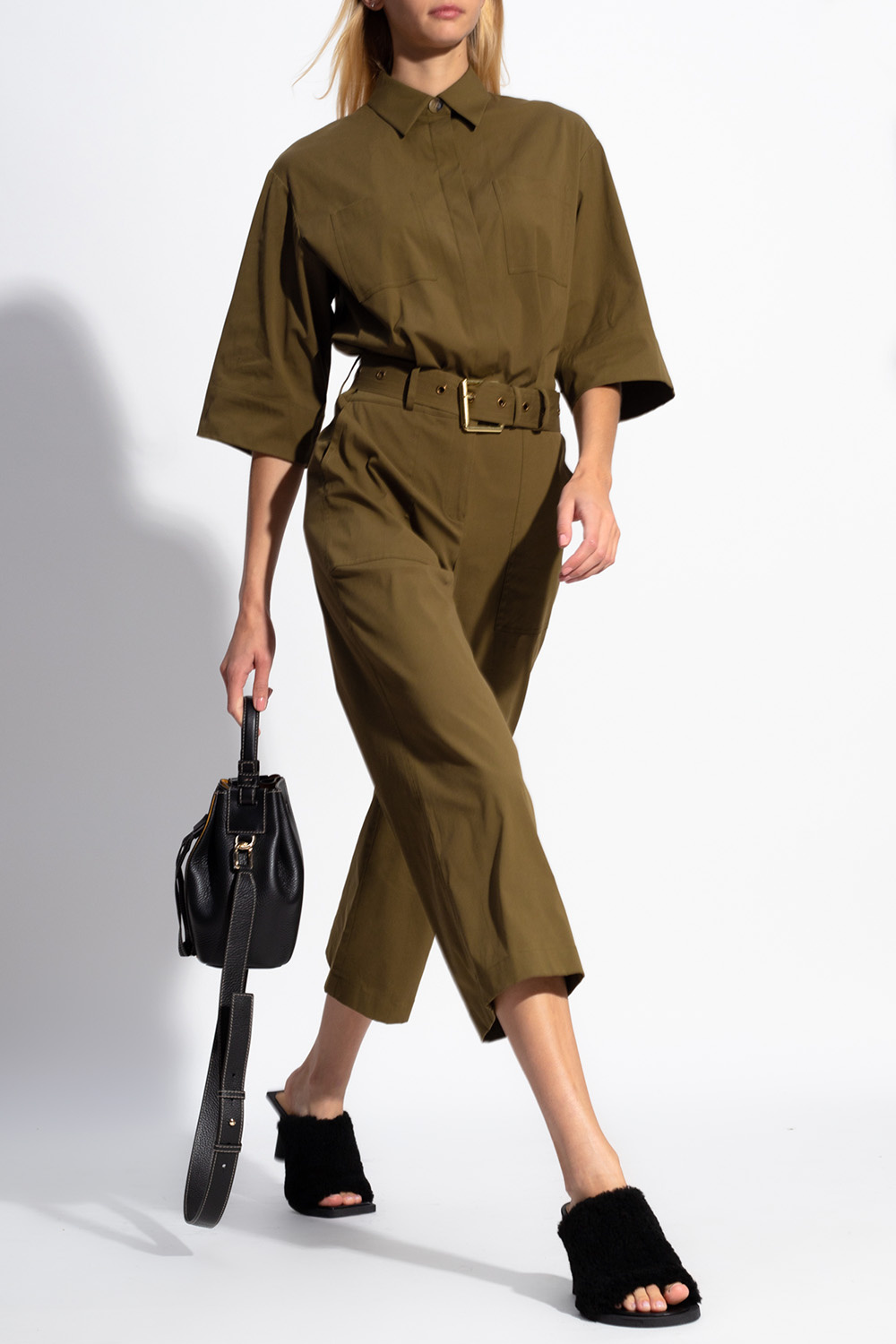 Michael kors jumpsuit best sale green